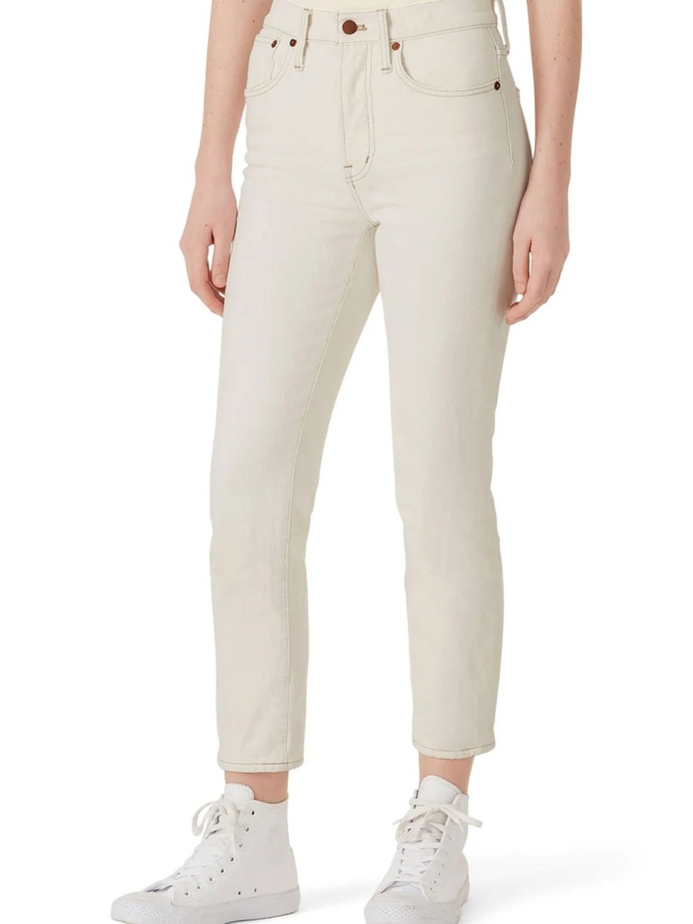 Madewell Ecru Perfect Vintage Jeans